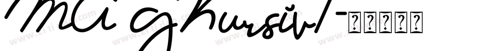 MA GKursiv1字体转换